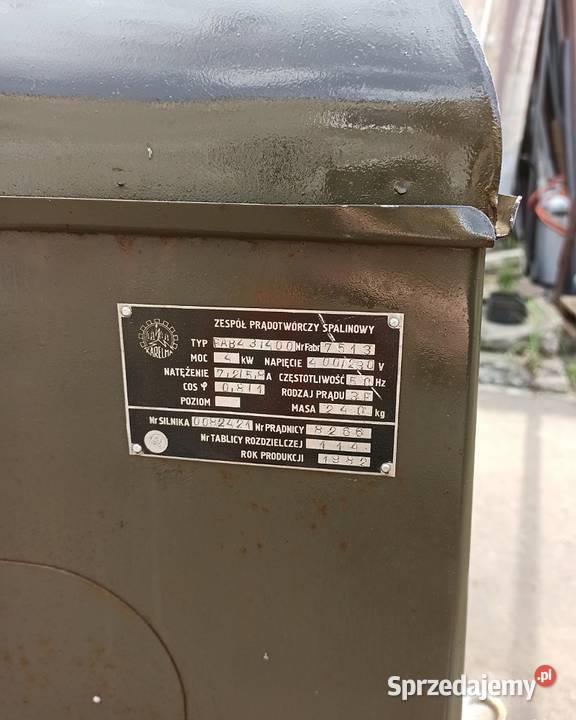 Generator agregat prądotwórczy PAB 4 sprzedam