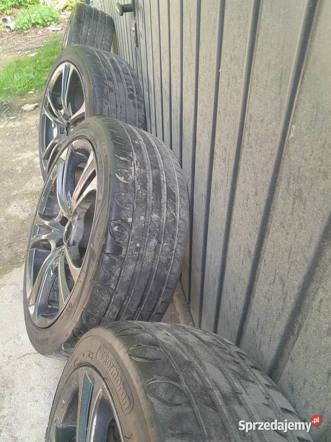 Sprzedam felgi z oponami letnimi 17 do wv polo Samochodowe Kraków sprzedam