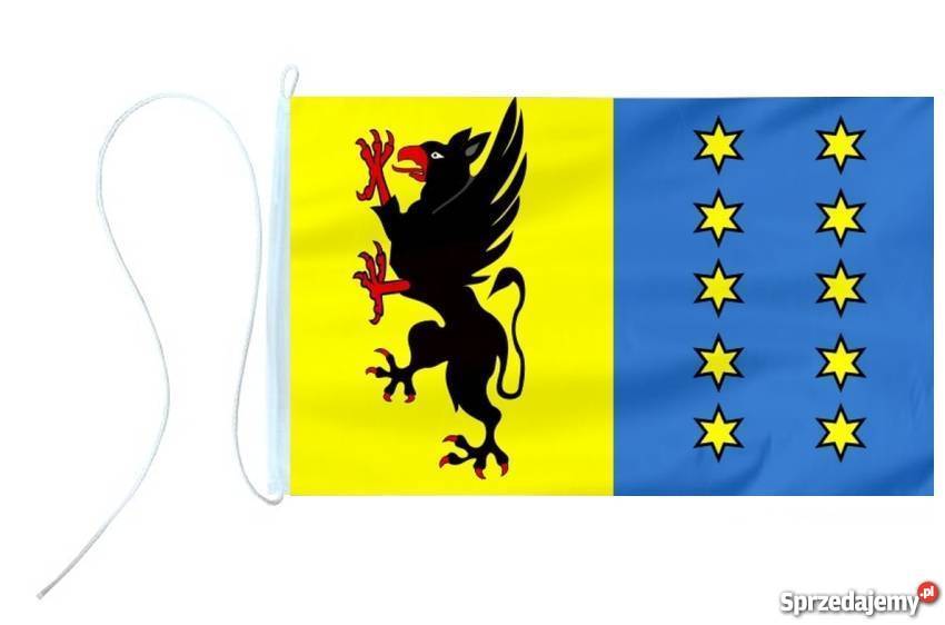 FLAGA BYTOWSKI POWIAT 45x30 BANDERA JACHTOWA pomorskie Bytów
