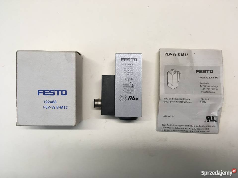 Przełącznik Ciśnienia FESTO PEV14BM12 192488 kujawsko-pomorskie Brzoza sprzedam