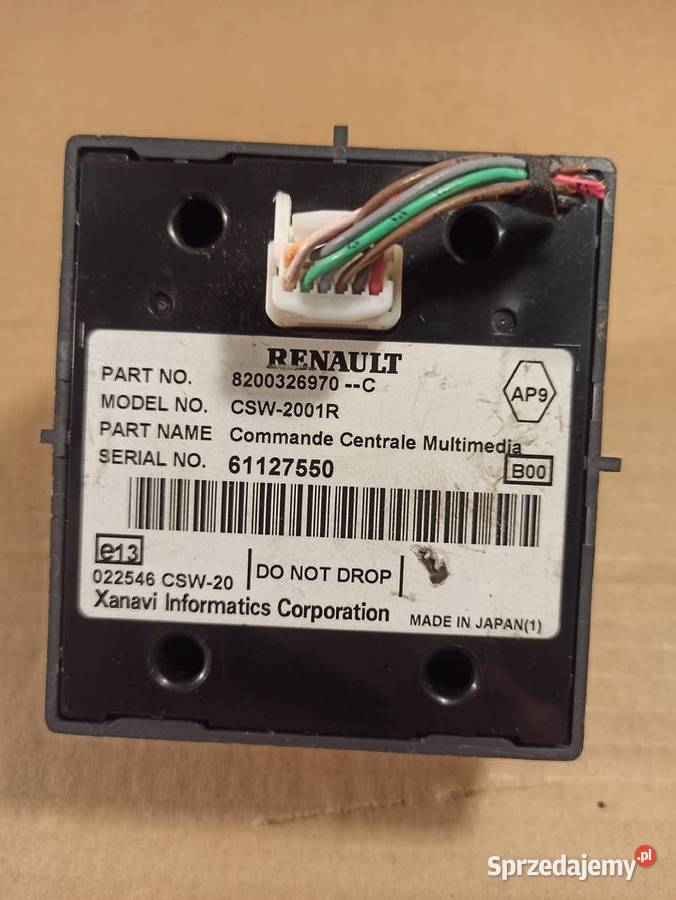 PANEL STEROWANIA NAWIGACJI 8200326970C RENAULT osobowe Bolesławiec