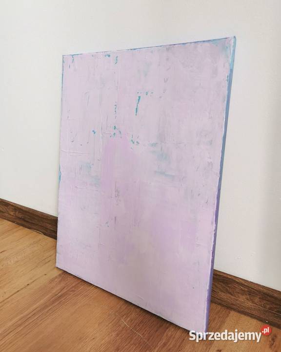 OBRAZ Cisza ABSTRAKCJA Minimalistyczna 40x50 fioletowy łódzkie Łódź