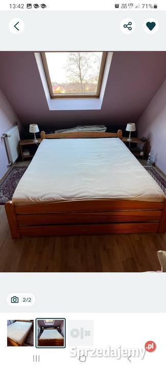 Łożko 160x200 z materacem