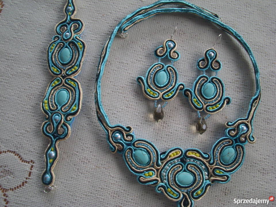 Komplet turkusowy sutasz śląskie