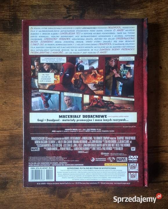 Deadpool płyta DVD mediabook Drawsko
