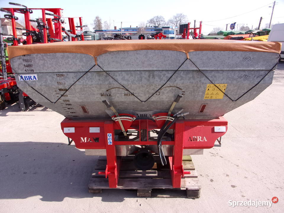 Rozsiewacz dwutarczowy ocynkowany ABRA MAXI nieuszkodzony łódzkie