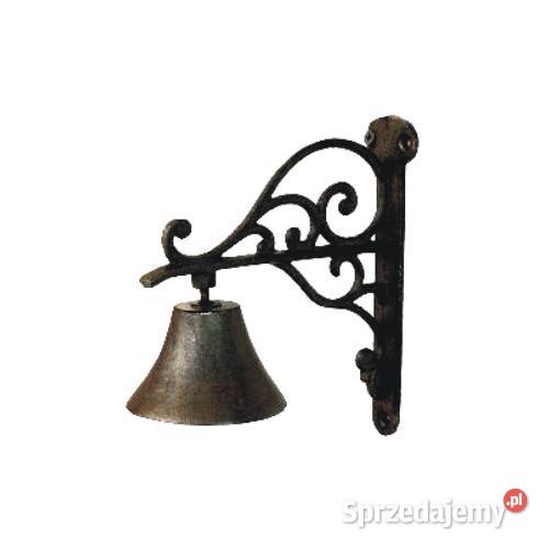 Dzwonej ogrodowy żeliwny na podpórce Warszawa