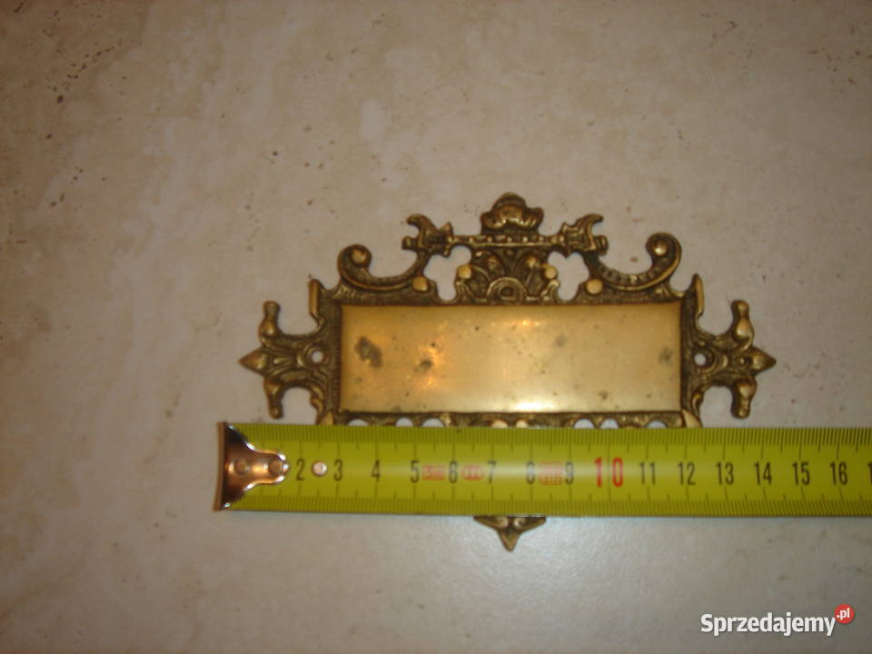 Wizytownik na drzwi stary kolekcjonerski Łódź