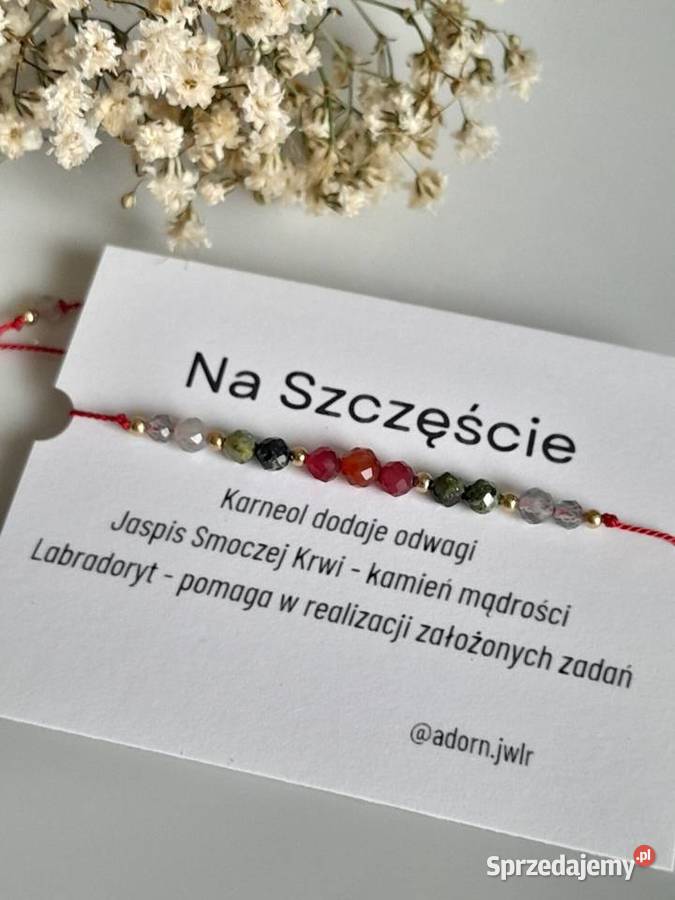 Bransoletka Szczęścia Maturzystki Kamienie Bielsko-Biała