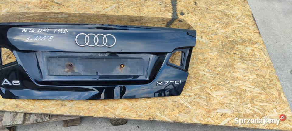 KLAPA TYLNA TYŁ AUDI A6 C6 SEDAN LY9B LIFT S śląskie sprzedam
