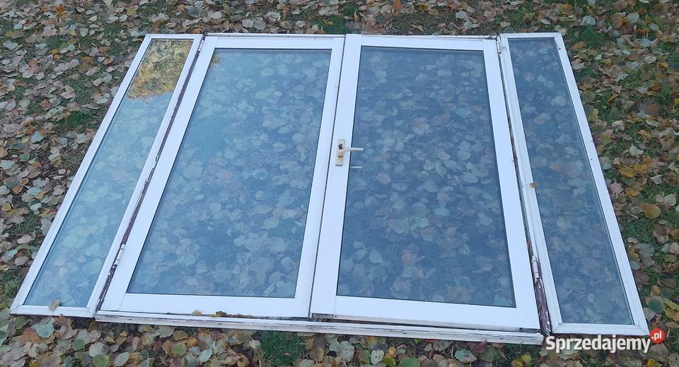 Drzwi aluminiowe podwójne swietliki Budowa Augustów sprzedam