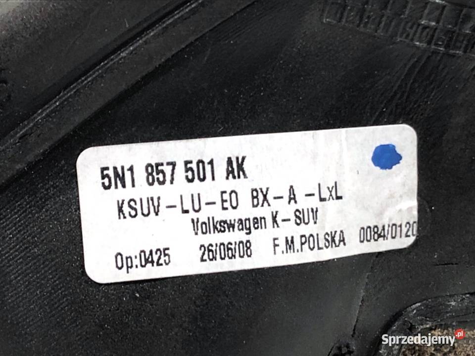 LUSTERKO LEWY VW TIGUAN SUV 0718 SREBRNY