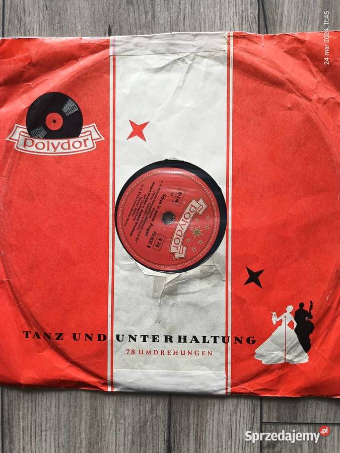 Płyta szelakowa 25 Polydor z muzyką filmową Wronki