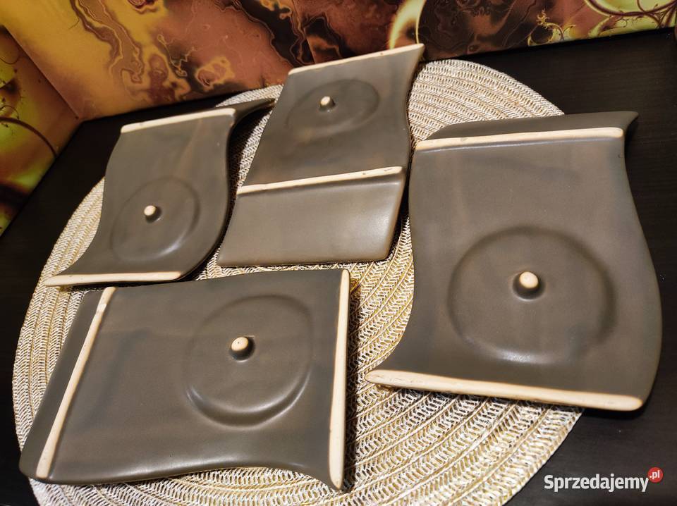 Unikatowy komplet kawowy falowany filiżanki ze Poznań