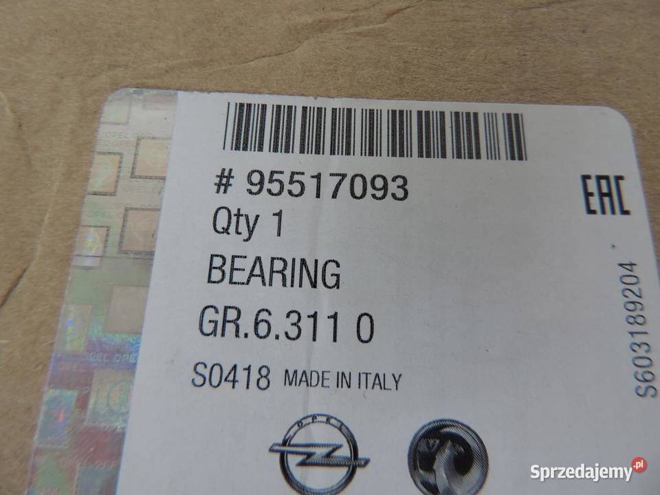 PIASTA KOŁA TYŁ OPEL CORSA D 95517093 NOWA sprzedam