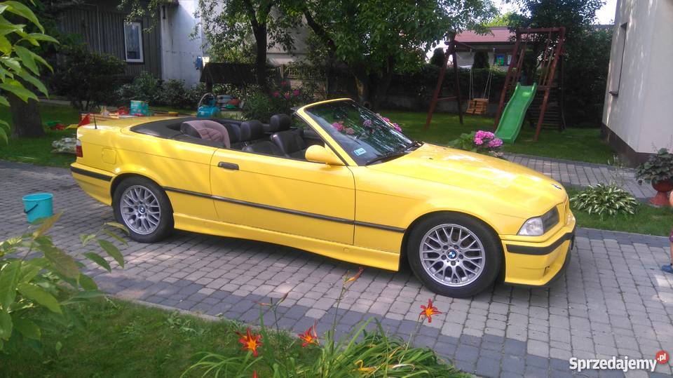 BMW E36 CABRIO DDAKAR GELB INDIVIDUAL 20I Motoryzacja