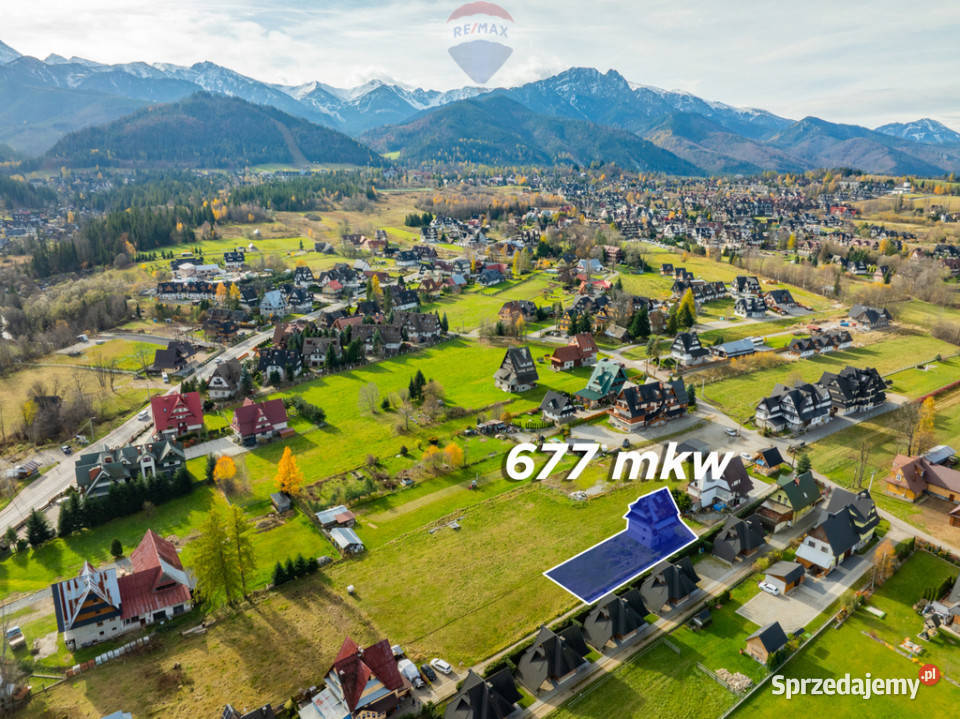 Widokowa działka Zakopane Mrowce II 16m Grunty i działki
