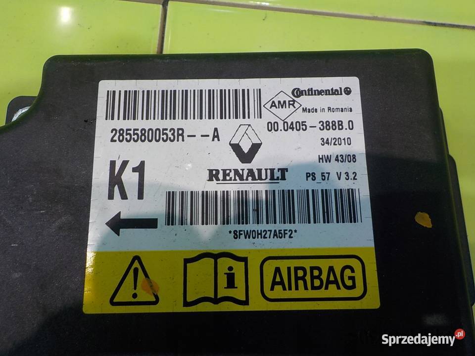 RENAULT MEGANE III 10r 2D modul sensor AIRBAG osobowe Suków sprzedam