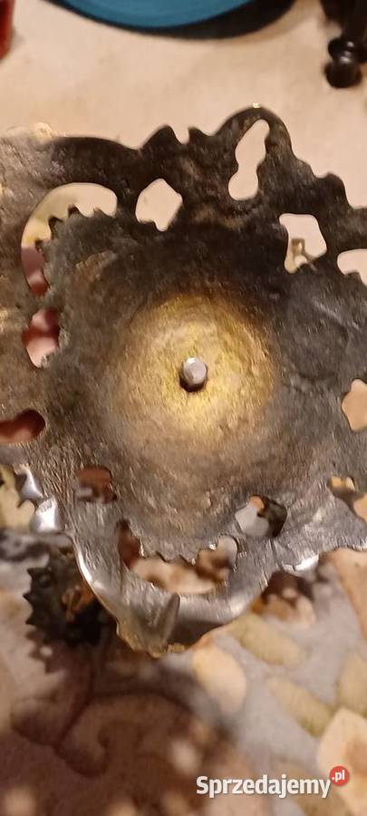 ŚWIECZNIK 2 KILOGRAMOWY BAROKOWY MOESIĘZNY Z Świeczniki Poznań