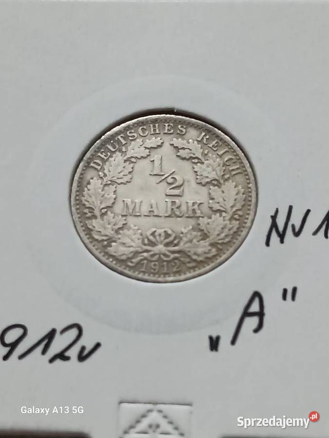 12 Marki Prusy 1912 r 1 mennica A wielkopolskie