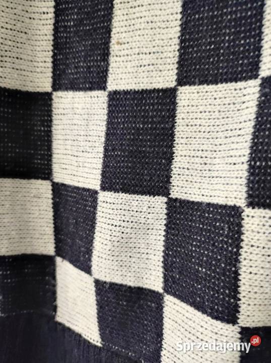 wełniany golf sweter kardigan bluza krata Kielce