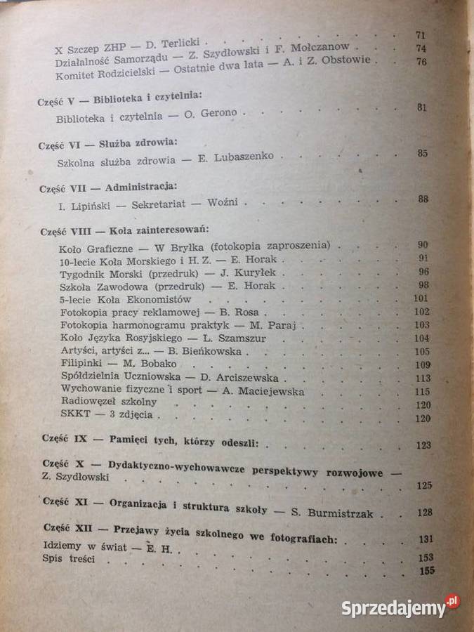 3666 30 Lecie Technikum Handlowego I Liceum Antykwariat Szczecin