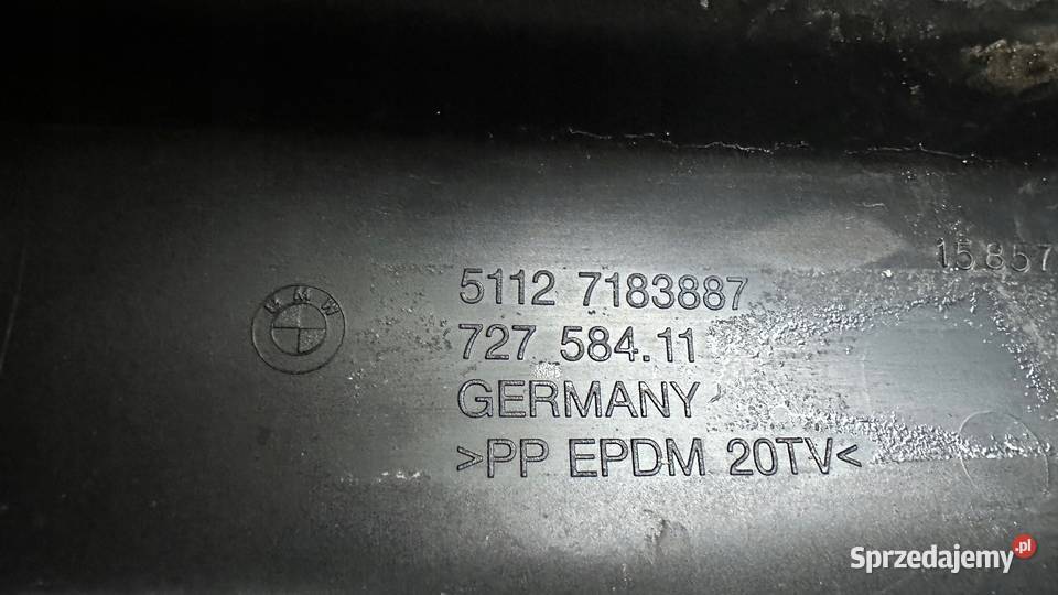 SPOILER ZDERZAKA TYLNEGO BMW 7 VII F01 LIFT LCI lubuskie Gorzów Wielkopolski sprzedam