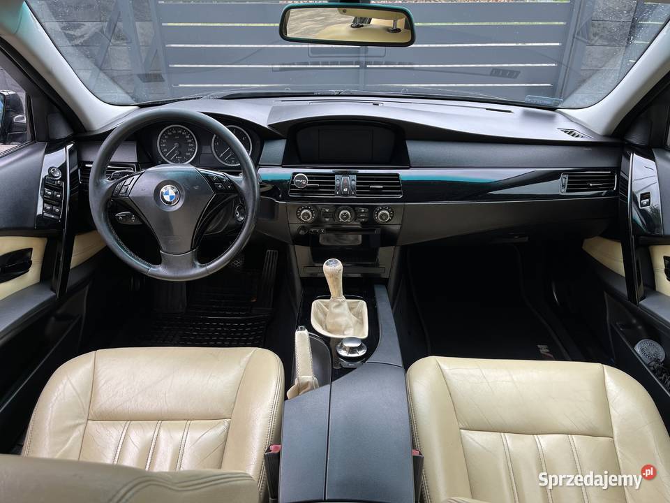 BMW E60 525D Mpakiet Czarna Sedan Manual Toruń