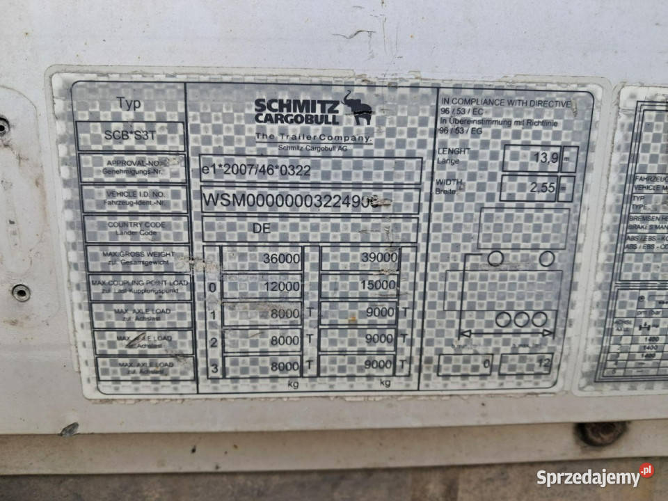 platforma Schmitz scbs3t Komorniki