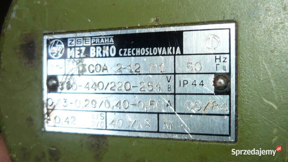 Pompa chłodziwa MEZ BRNO 3COA 212 25 lmin