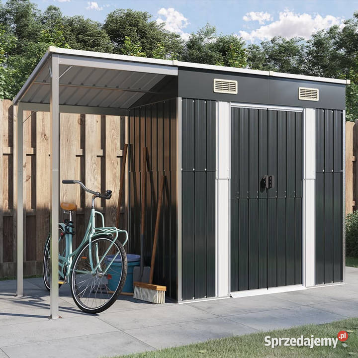 Szopa z wiatą antracyt 277x1105x181 stal Warszawa
