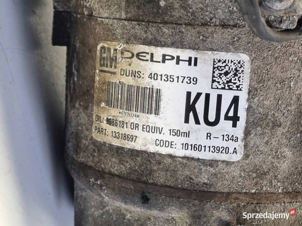 SPRĘŻARKA KLIMATYZACJI Opel Astra H III 19 CDTI lubelskie Rudka