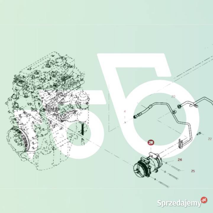 Kompresor klimatyzacji SD7H158244 Sanden Wilkowo sprzedam