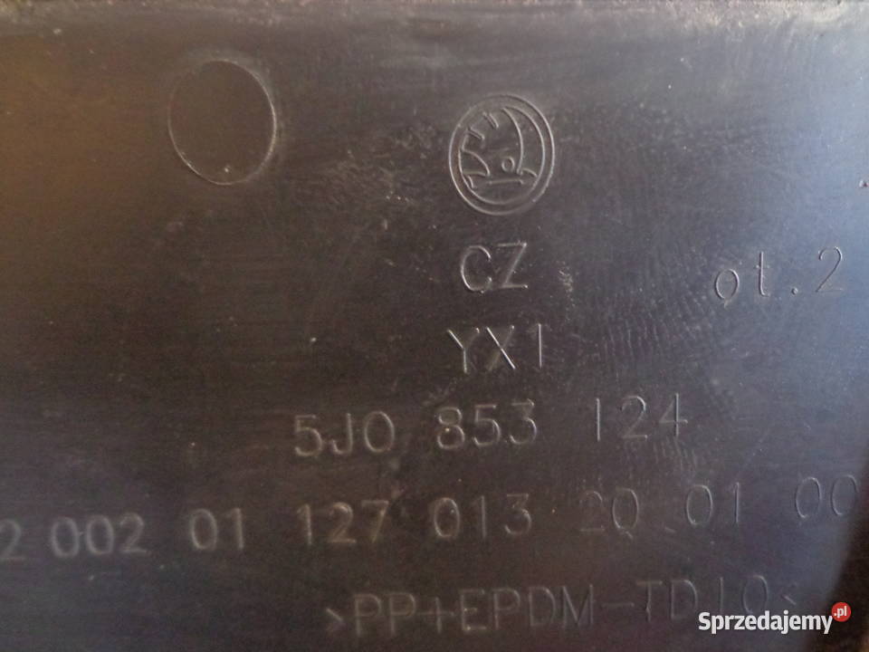 Prawa zaślepka grilla atrapy przedniej Skoda Łódź