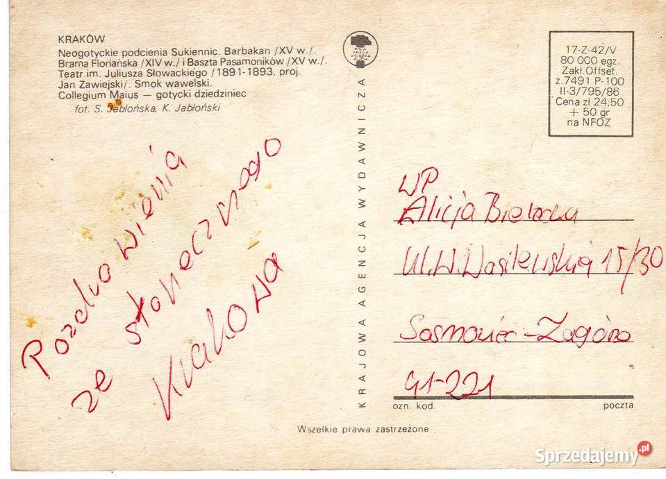 KRAKÓW POCZTÓWKA WIELOWIDOKOWA 3 Krynki sprzedam