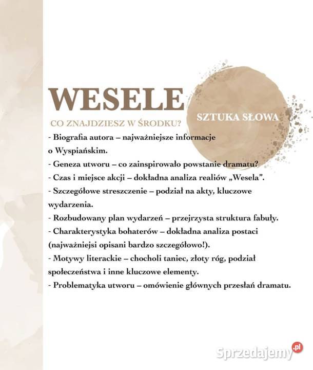 Notatki do matury z języka polskiego mazowieckie Warszawa