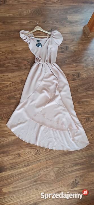 Nowa sukienka jasny pudrowy róż rozmiar L Bella Spódnice i sukienki Brzechów