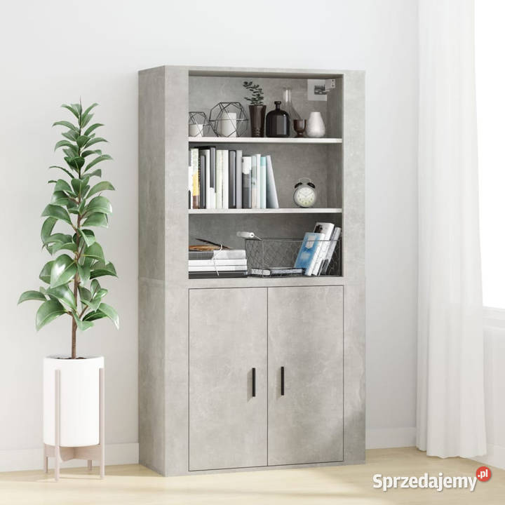 Szafka wisząca betonowa szarość 80x33x80