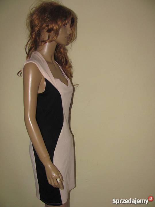 Sukienka lipsy london Panel Bodycon Dress nude Rozmiar 38(M) Spódnice i sukienki Zamość