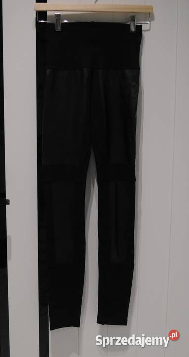 Gina Tricot legginsy skórkowe wstawki 36 S Wrocław