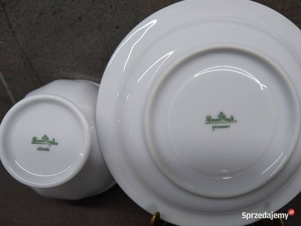 Filiżanka spodek Rosenthal Biała Maria Classic Kalisz