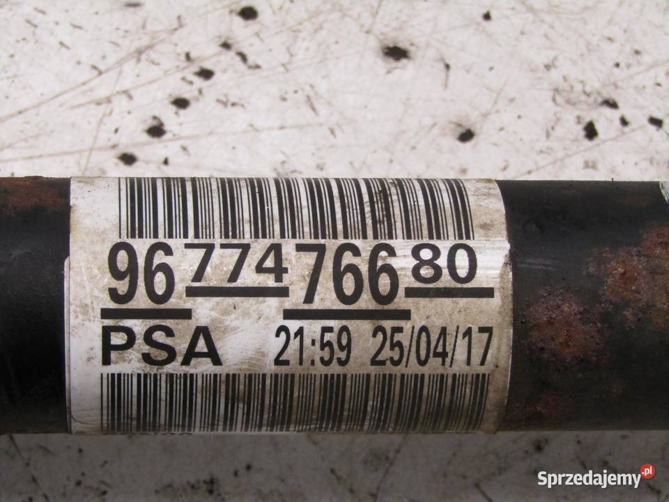 PÓŁOŚ PRZEDNIA PRAWY PRZÓD 12 VTI CITROEN C3 III lubelskie sprzedam