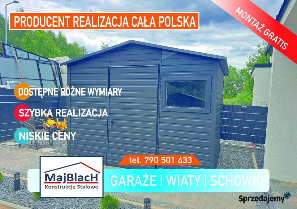 Wiata Narzędziowa Garaż Blaszany Schowek Altana lubuskie Krosno Odrzańskie sprzedam