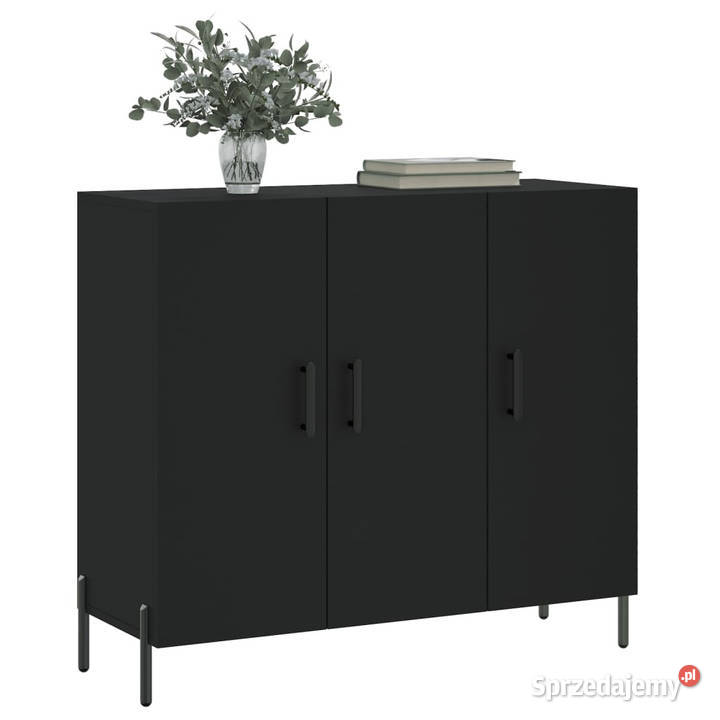 Szafka czarna 90x34x80 materiał drewnopochodny Warszawa