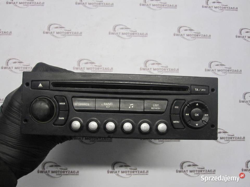 CITROEN BERLINGO II 11r radio CD 9666968177 Sprzęt audio fabryczny
