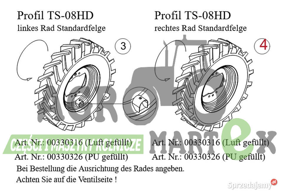 00330316 0330316 330316 KOŁO POMPOWANE 750x16 Wichrów
