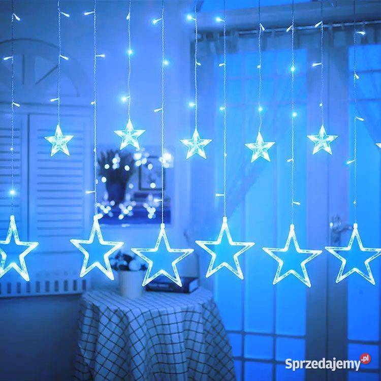 Lampki gwiazdki światełka świąteczne wiszące Oświetlenie podlaskie Bielsk Podlaski