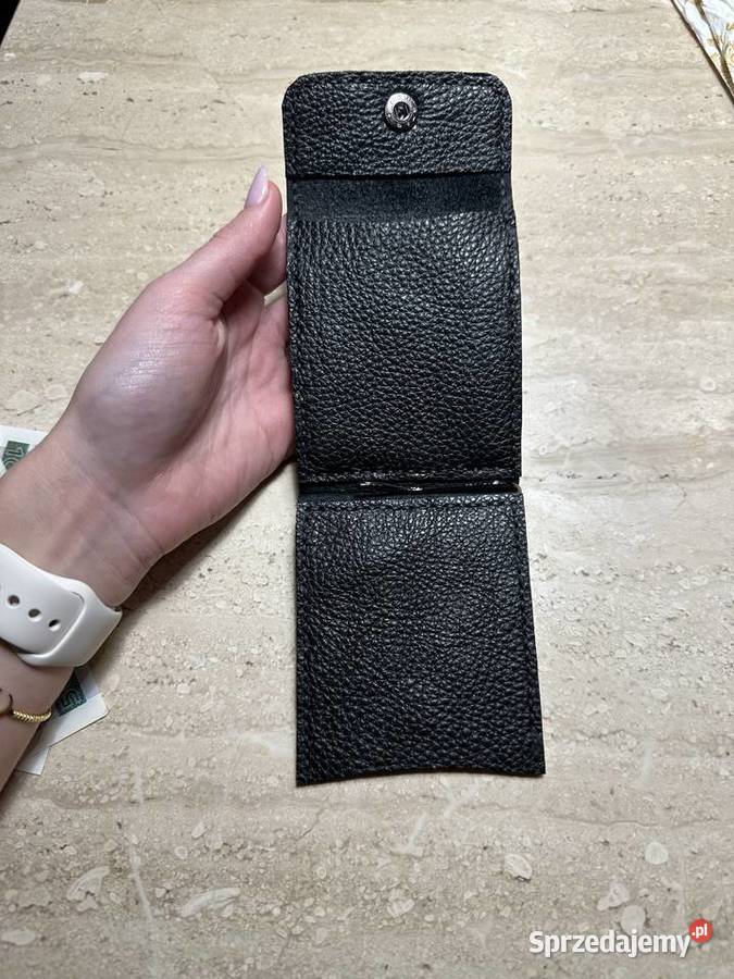 Portfel ręcznie szyty z dodatkową kieszonką na Maciejowice