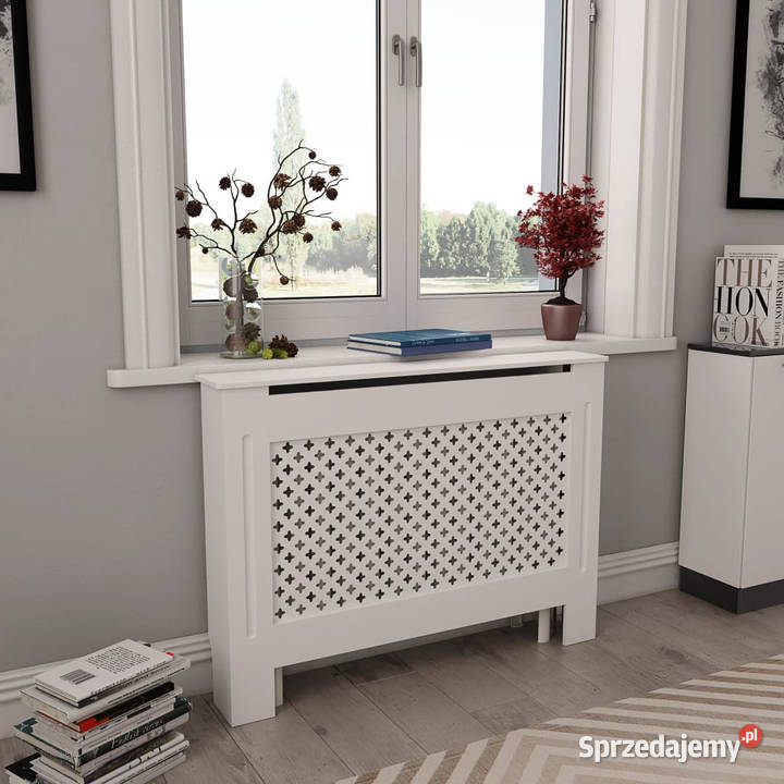 Osłony na kaloryfer 2 białe 112x19x815 MDF Warszawa sprzedam