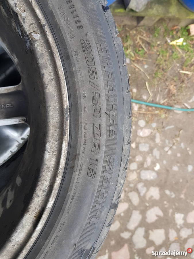 Sprzedam opony 20550R16 z felgmi rozstaw 4x108 Opony Objezierze